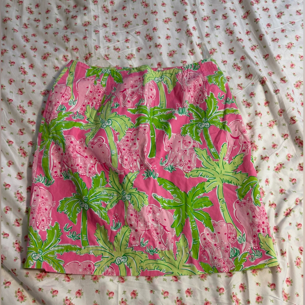 Lilly Pulitzer Pink and Green Skirt